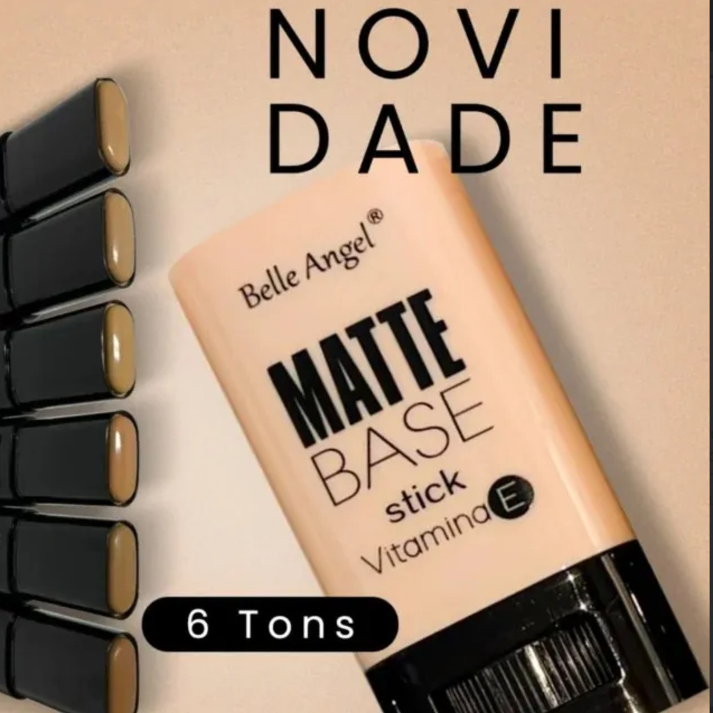 Base Stick Bastão Alta Cobertura Maquiagem Facial Cremosa Longa Duração Fácil Aplicação | RB018