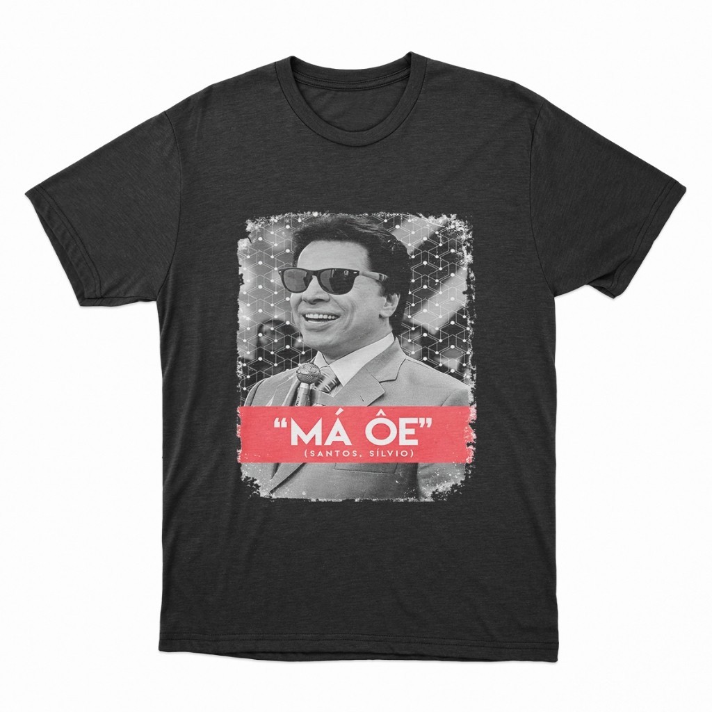 Camiseta Silvio Santos Ma Oe Meme Apresentador Televisão SBT 100% Algodão Vintage