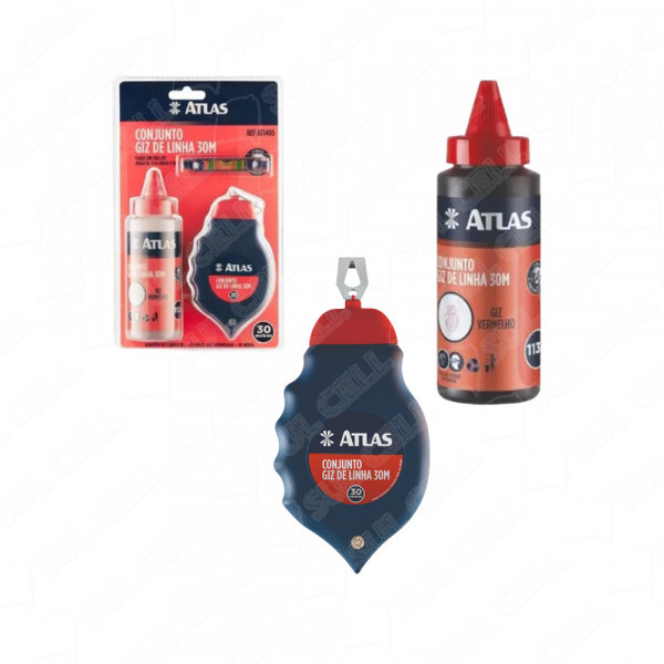 CONJUNTO GIZ DE LINHA 30 M ATLAS C / NIVEL AT1405