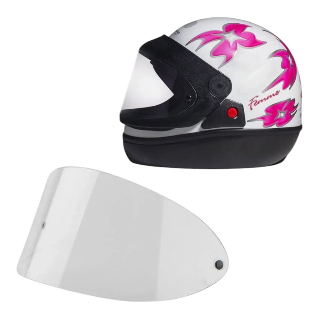 Viseira Para Capacete taurus San Marino Cristal e capacete fw3 modelo san marino
