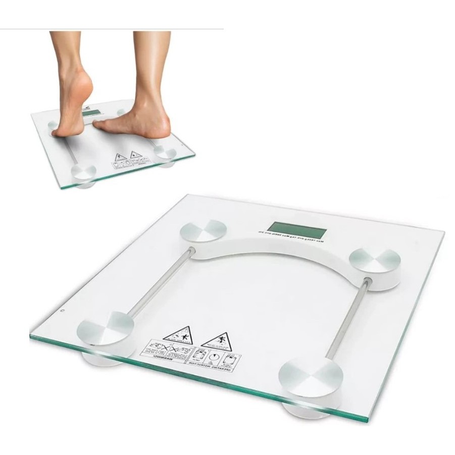 Balança Eletrônica Corporal para Banheiro de Vidro Temperado até 180 kg - Moment