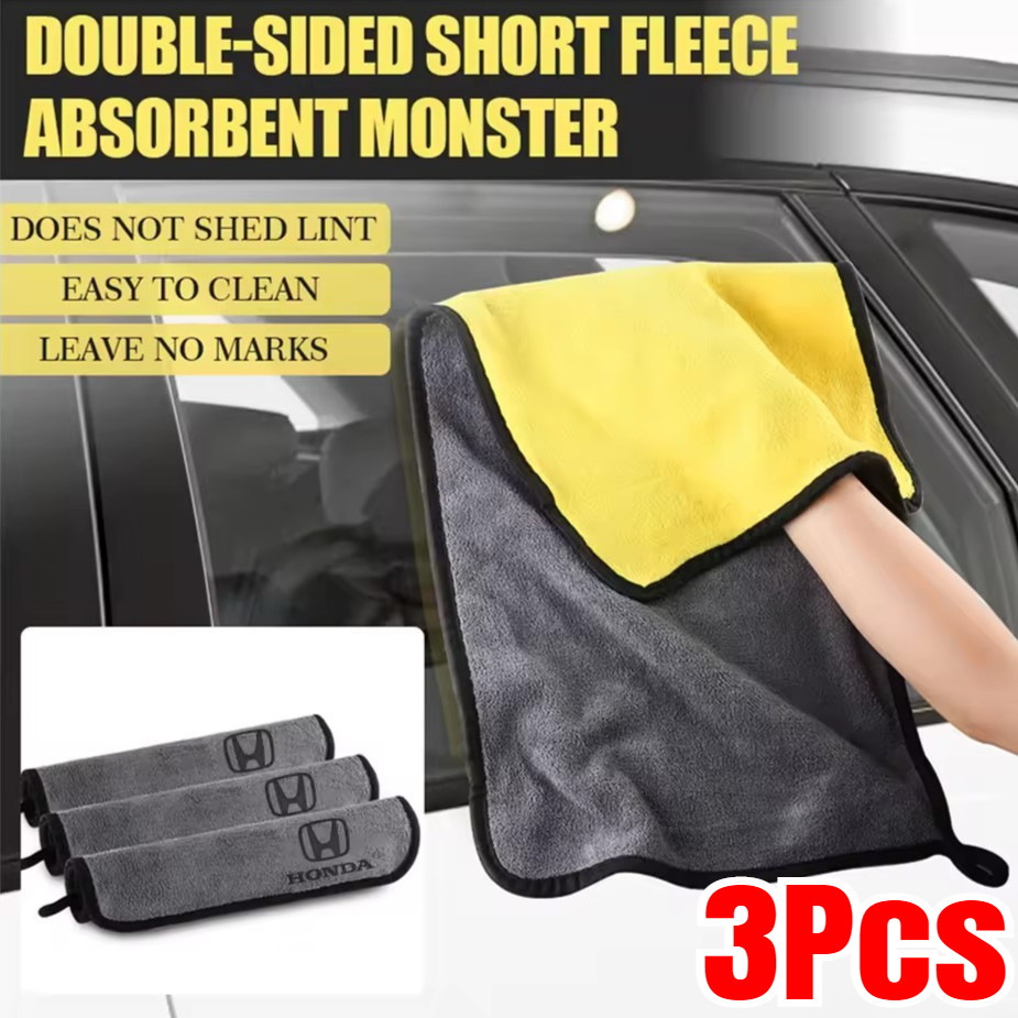 1/3 Unidades De Pano De Limpeza Multisuperfícies | Dupla Face Para Uso Em Carro/Casa/Cozinha , 3 Opções De Tamanho 30x30