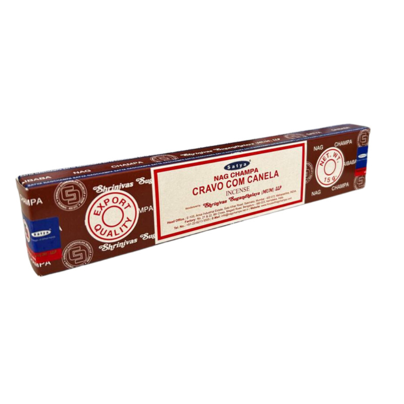 Incenso Meditação Cravo Canela Massala Satya Cx c/ 12Var