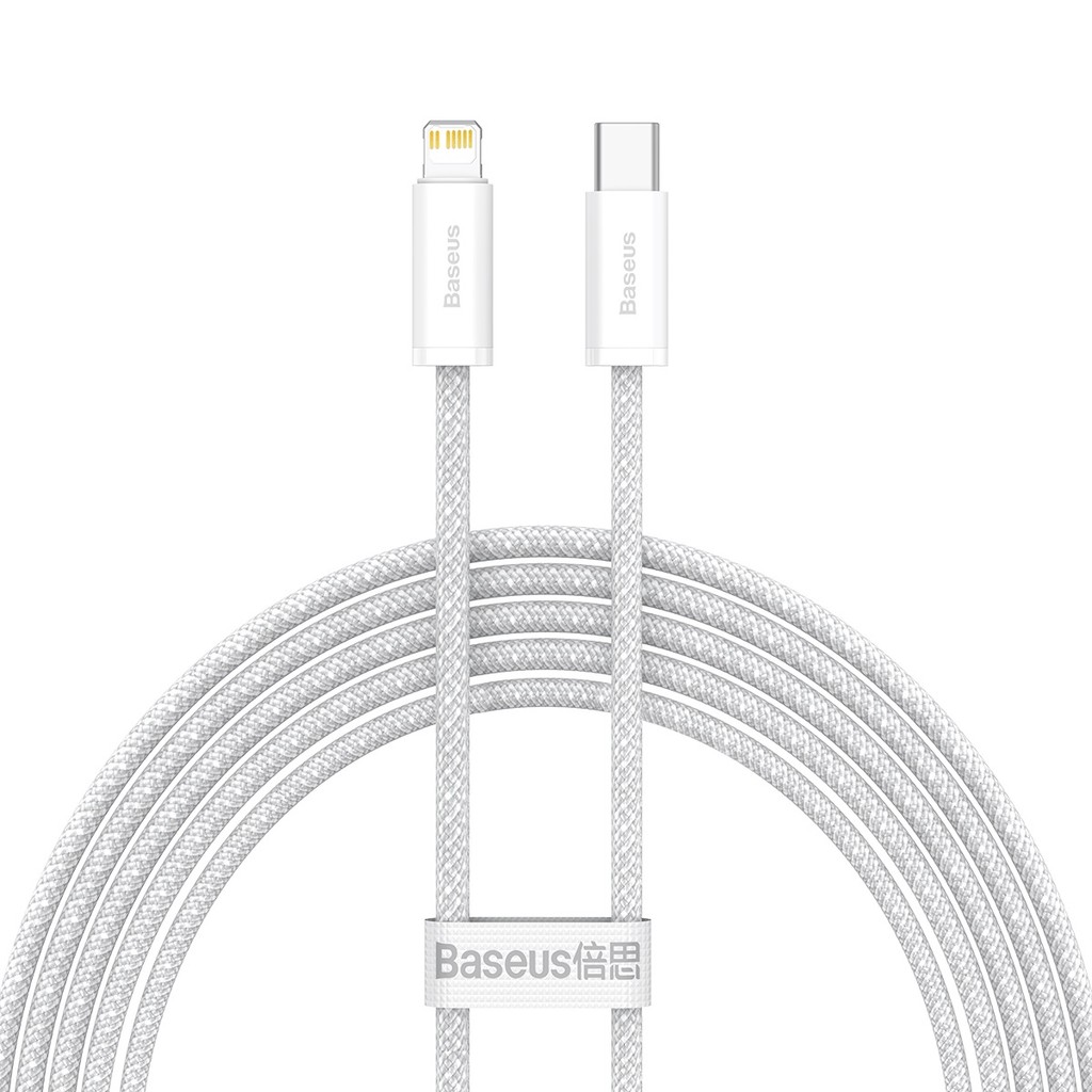 Imagem Cabo Turbo Baseus P/ iPhone Usb-c P/ Lightning 20w 2m 6 7 8 9 X XR 11 12 13 14 Pro Max Plus