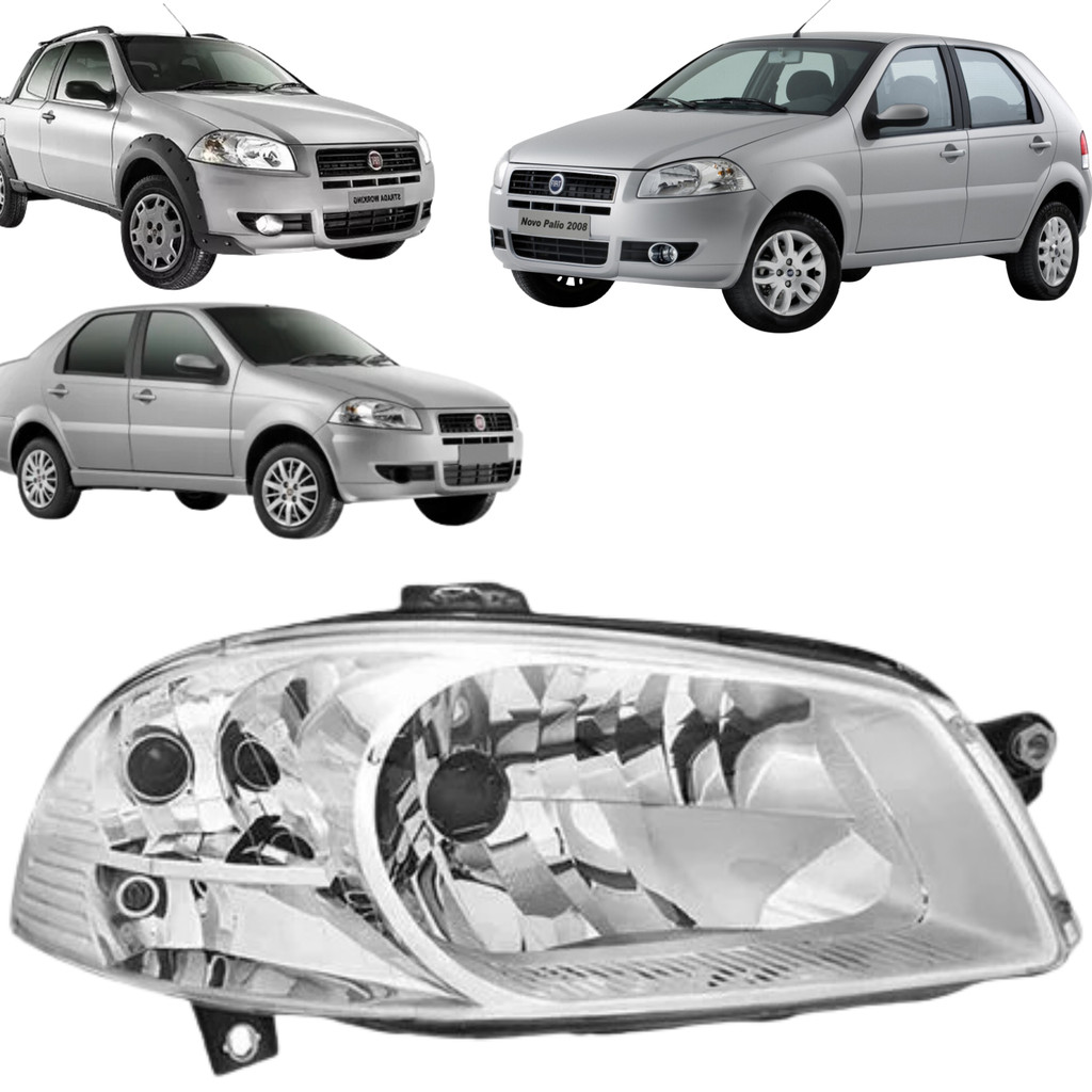 FAROL PALIO SIENA STRADA 2008 09 10 11 12 13 14 em Oferta na Shopee