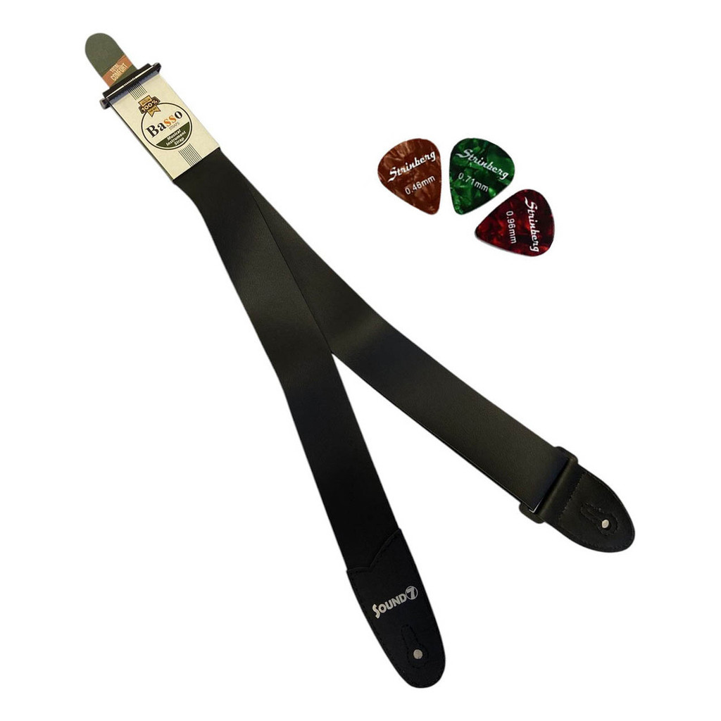 Correia Basso Basica Ny-01 Sintético Sound7 Marrom e Preto