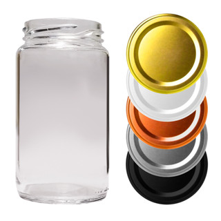 Kit 6 Potes de Vidro 347ml com Tampa Metal para Conservas Geleias Pimentas Doces e Antepastos em Oferta na Shopee