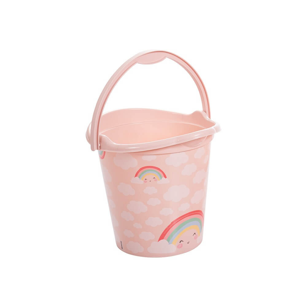 Balde Plasútil Decorado Arco Íris 8 Litros em Oferta na Shopee