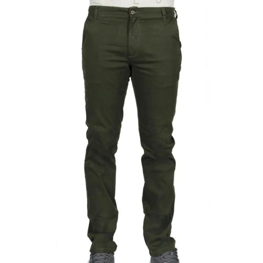 Calça Jeans R7Jeans Masculina Modelo Sport Fino Sarja Cotele Verde