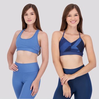 Kit 2 Tops Area Silver Star Feminino Azul em Oferta na Shopee