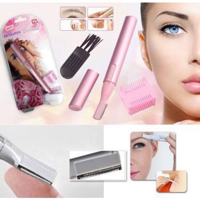 Caneta Depiladora Elétrica para Sobrancelha/Rosto / Aparador de Pelo Pequeno e Portátil para Corpo / Depilador