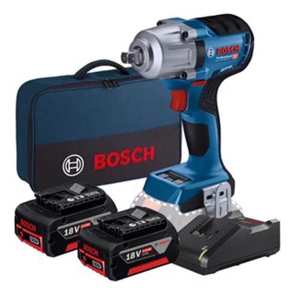 Chave De Impacto 1/2'' Gds 18v-450 Pc 2 Baterias 4ah Bosch - Home & Living