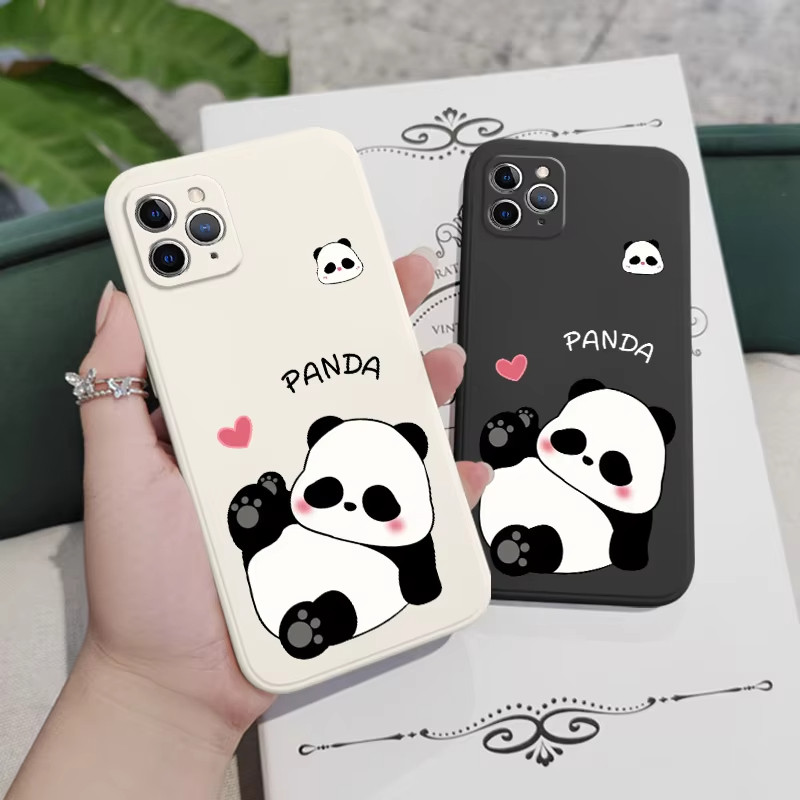 Bonito Panda Gordo Caso De Telefone Para Samsung Galaxy A06 A16 A05 A05S A15 A25 A35 A55 A04 A04S A14 A24 A34 A54 5G À P
