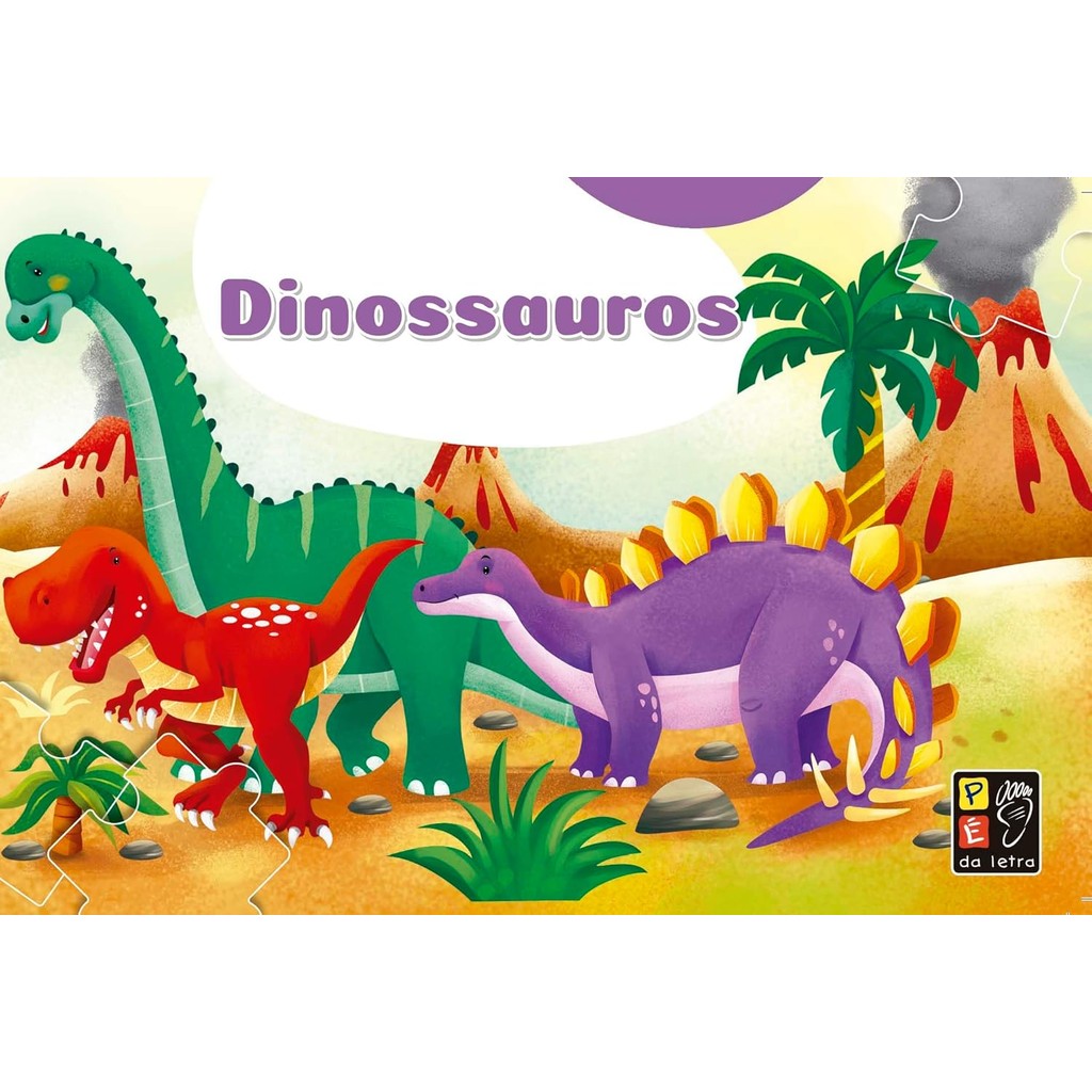 Livro Quebra-cabeça - Dinossauros