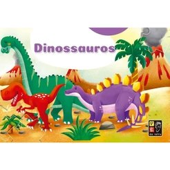 Livro Quebra-cabeça - Dinossauros