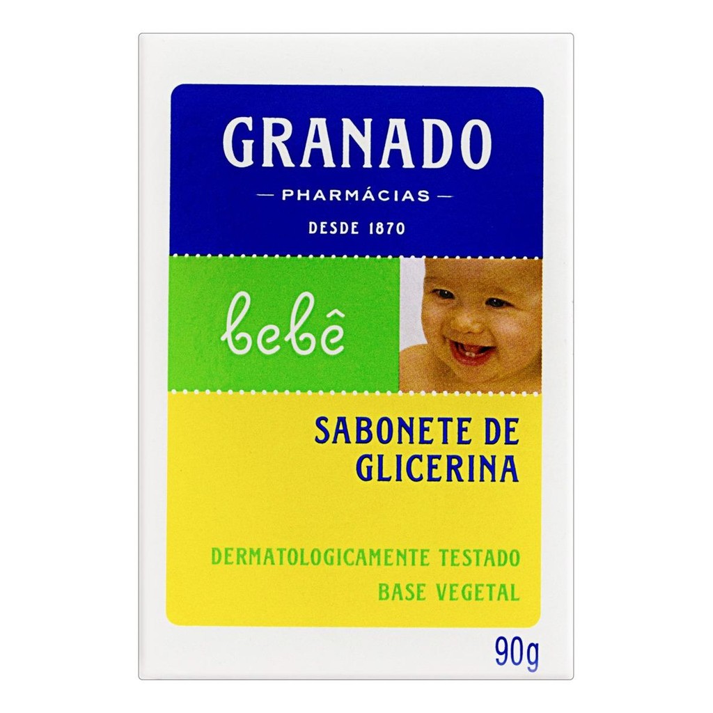 Kit C/ 2 Sabonete em Barra Glicerinado Bebe 90g, Granado