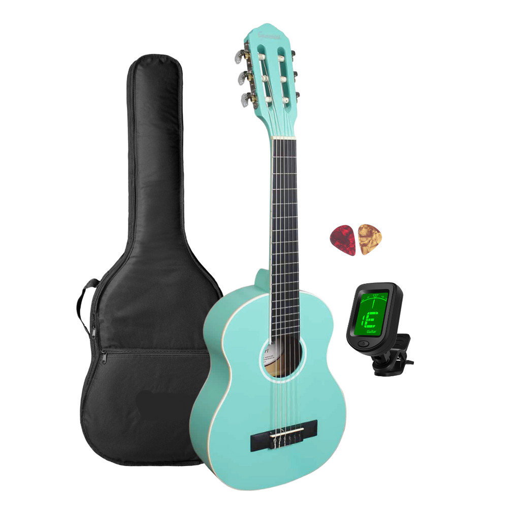 Violao 1/2 Giannini Azul Turquesa Acetinado Capa e Afinador