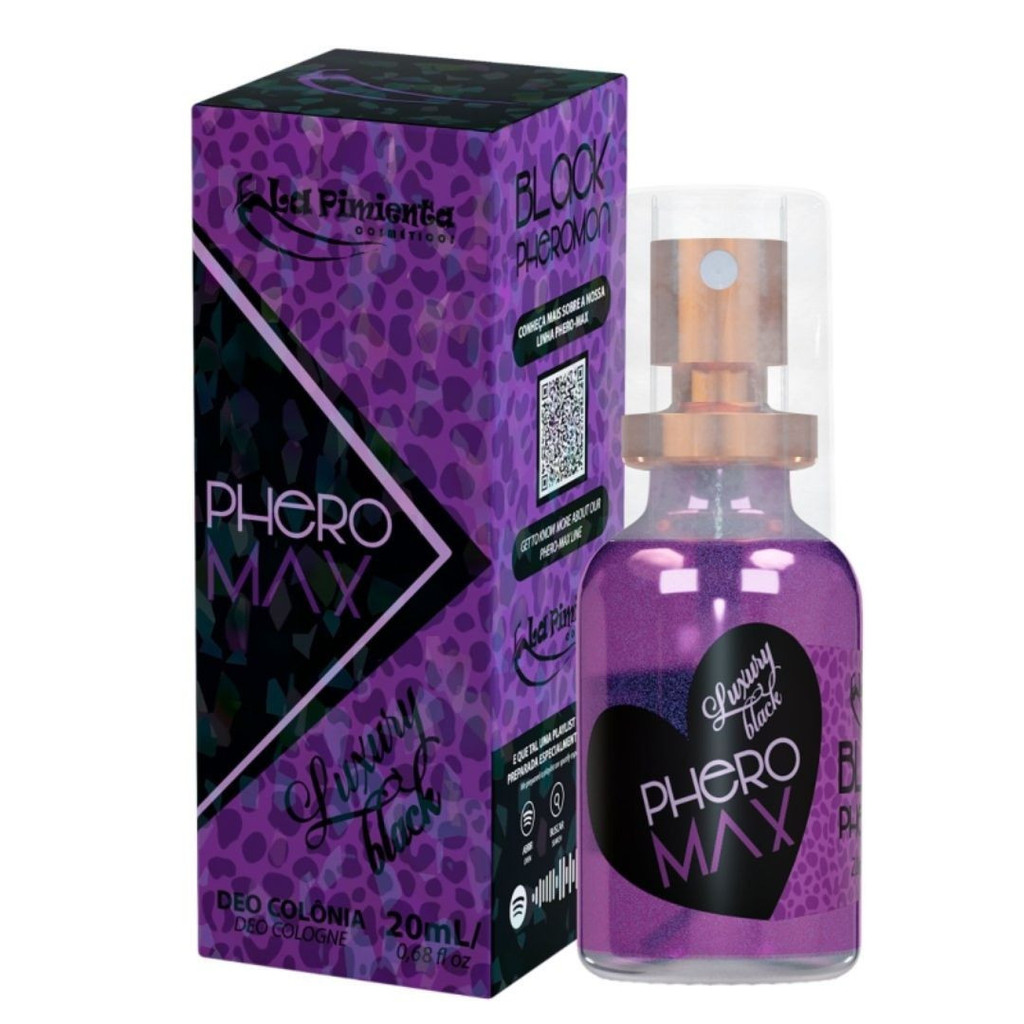 Deo Colônia Perfume Phero Max Luxury Black La Pimienta em Oferta na Shopee