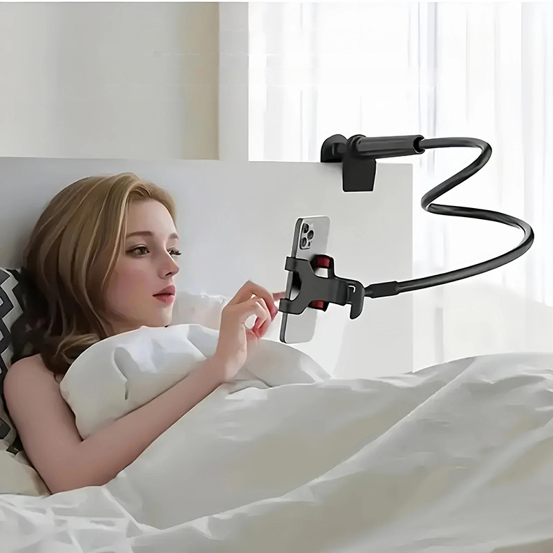 Suporte Para Telefone Preguiçoso Flexível Pescoço De Ganso 360 ° Clipe De Móvel iPhone Anroid De Mesa Cama De Celular