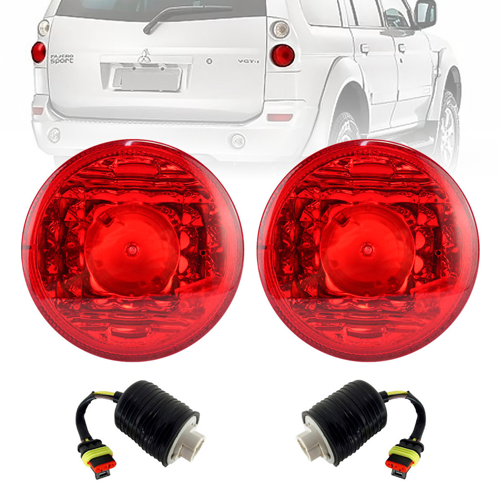 Kit Lanterna Traseira L200 2007 2010 Pajero Tr4 Par Soquetes Iam Vermelha Lado Direito Esquerdo