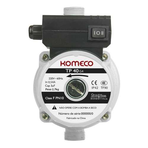 Pressurizador De Água Komeco Tp40 G4 120w 220v