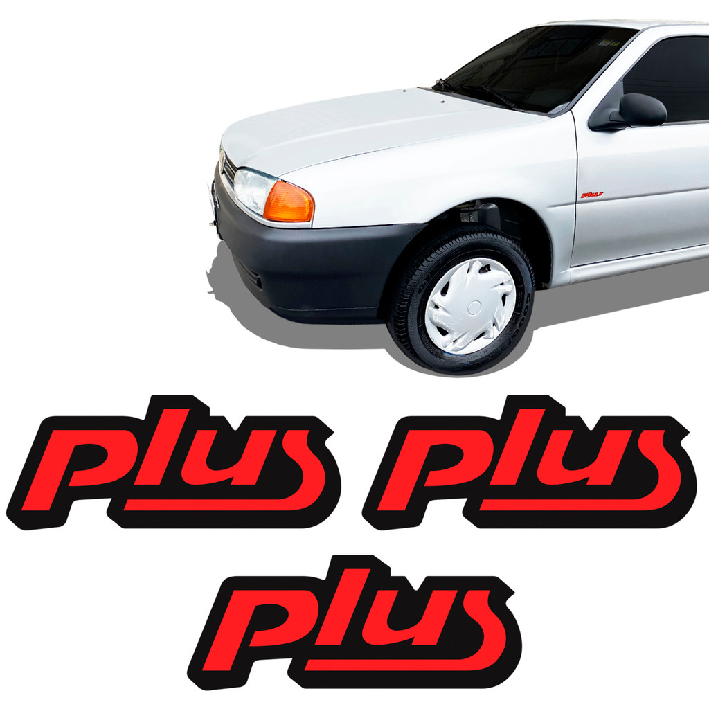 Adesivos Plus Vermelho Gol Quadrado 1991/94 Modelo Original em Oferta na Shopee