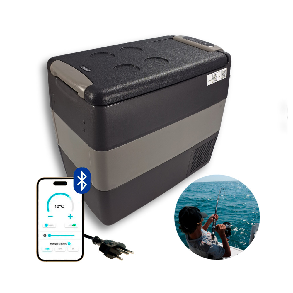 Geladeira Portátil P/Pesca 51 Litros Quadrivolt 12v/24v/110v/220v Elber