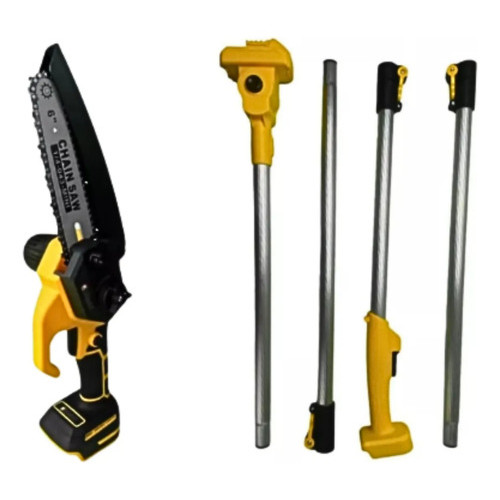 Motosserra Podadora A Bateria 30v C/ Extensor 3mt Sabre 15cm