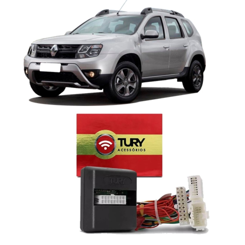 Módulo Alarme Automotivo Para Renault Duster e Captur Dedicado Keyless Tury - COMFORT1.1L