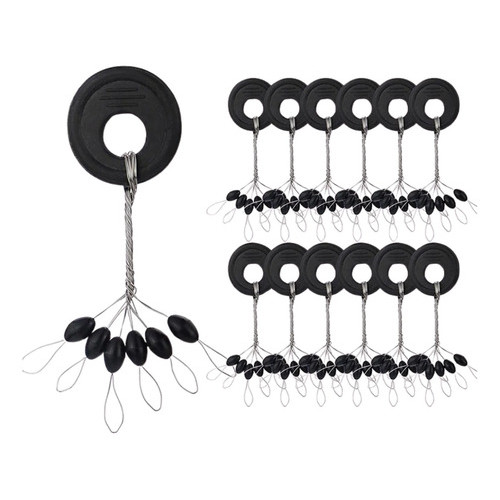 Kit C/600 / 120 / 60 Stopper Pesca Stop Borrachinhas Linha Trava Chumbo em Oferta na Shopee