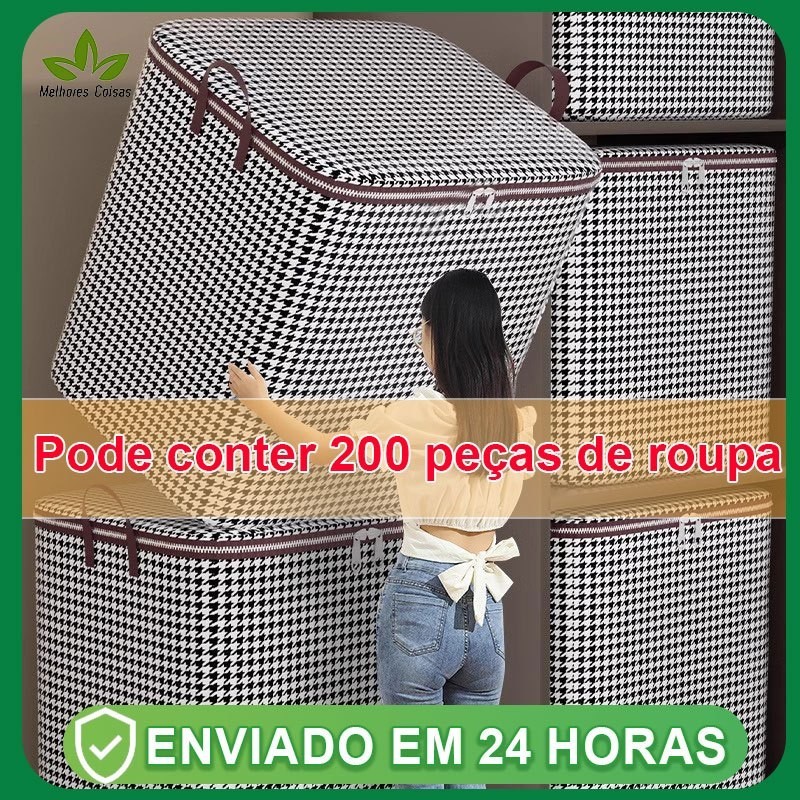 Kit 1/2/3 Caixa De Armazenamento De Grande Capacidade Para Colchas E Roupas Domésticas 110L/140L/180L em Oferta na Shopee