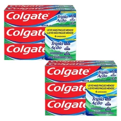 Kit 2 Pack Creme Dental Colgate Tripla Ação Menta 90g