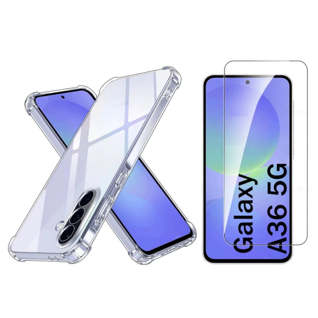 Capa Case Capinha Anti Impacto Compatível Com Galaxy A36 5G + Película 3D Vidro Temperado em Oferta na Shopee