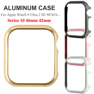Capa De Alumínio Para Apple Watch Series 10 42mm 46mm 45mm 44mm 41 49mm 38 40mm Moldura Protetora De Metal iWatch SE Ult em Oferta na Shopee