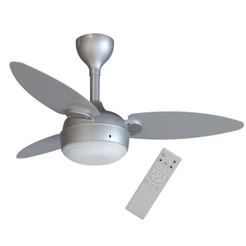 Ventilador De Teto Ventisol Elluz Inverter Pás em MDF 420 RPM Branco e Cinza Bivolt