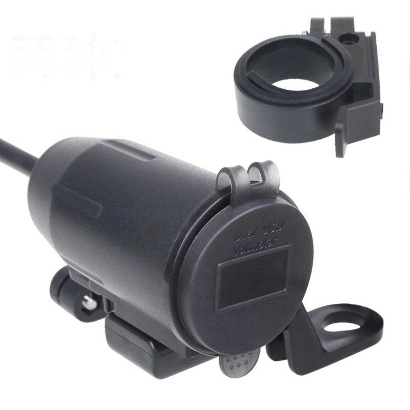 RUN Carregador USB Para Motocicleta Dupla Interruptores Toque E Display Tensões Viagens