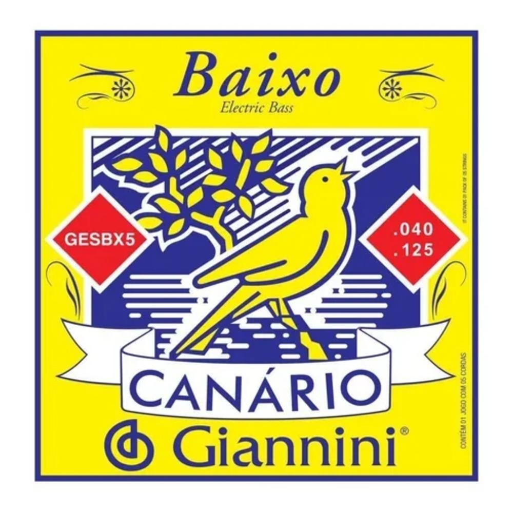 ENCORDOAMENTO BX CANARIO 5 CORDAS GESBX5 (I-1 / 3)