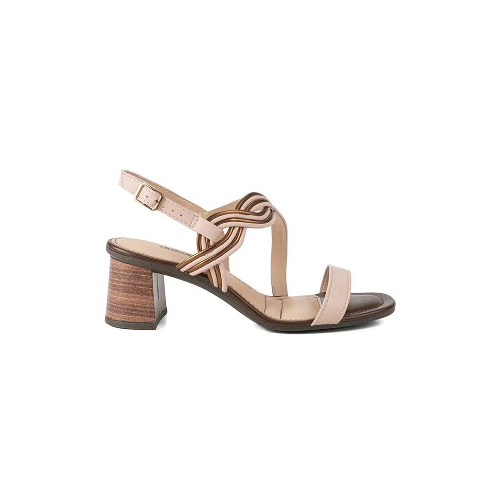 Sandália Dakota de Salto Médio Rives Pessego - Women Shoes