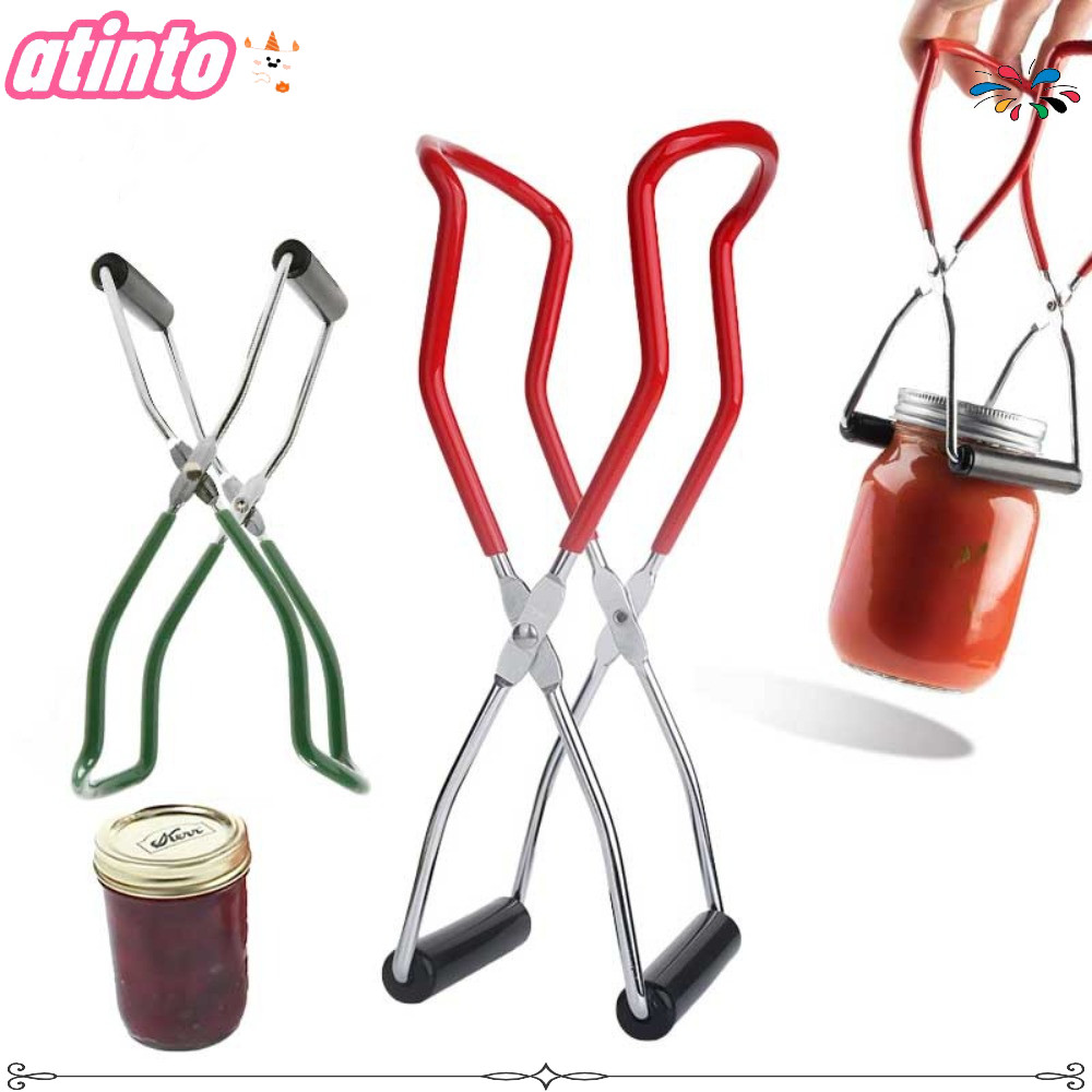 Levantador De Frasco De Conservas ATINTO , Pinça Levantadora De Lata De Resistência Ao Calor De Aço Inoxidável , Clipe D em Oferta na Shopee