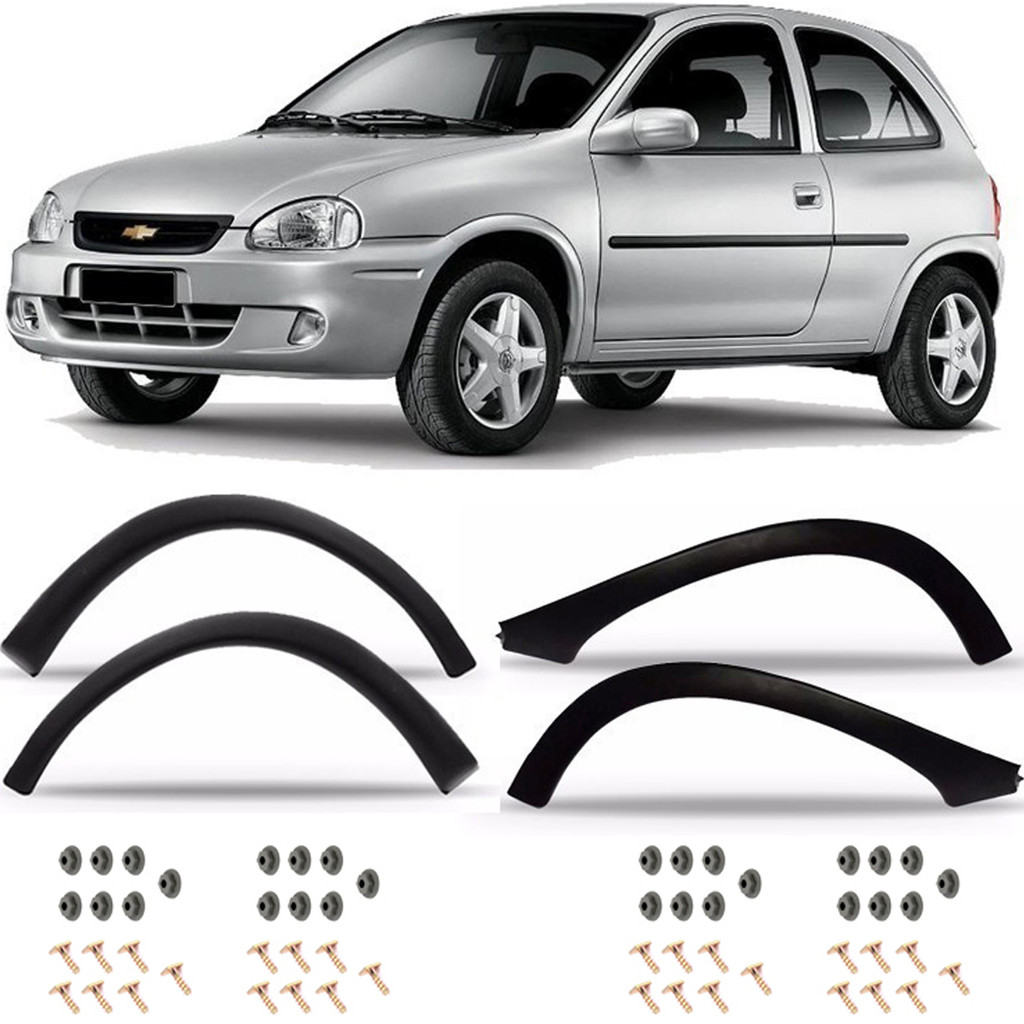 Kit Moldura Paralama Dt + Tr Corsa Wind Hatch Super 94 98 02