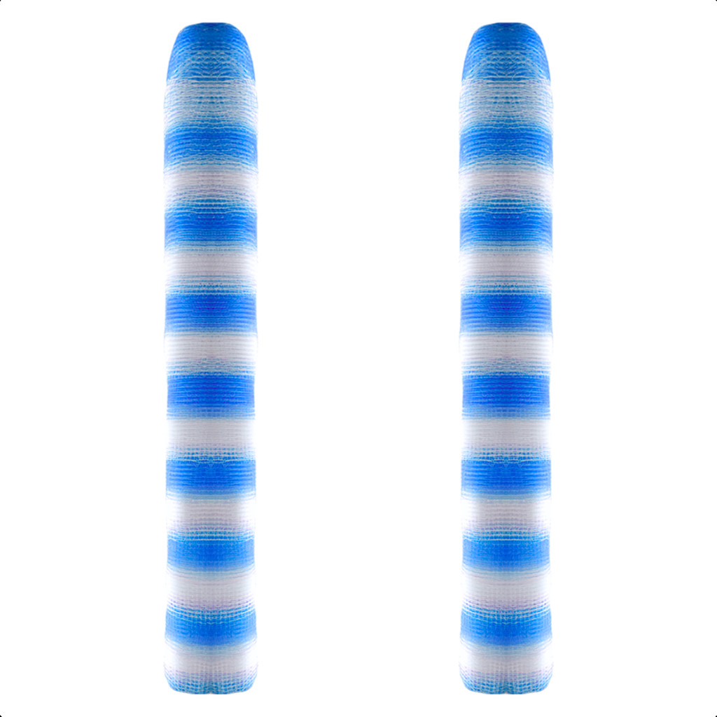 Kit 2 Tela Cerquite Azul e Branco 1,20x50 Tapume Construção Obra Sinaleiro Galinheiro Sinalização
