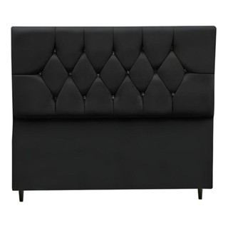 Cabeceira Estofada Cama Box Solteirão 100 Cm Suede Nina preto em Oferta na Shopee