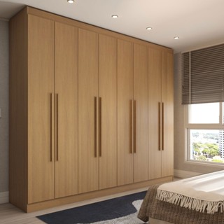 Guarda-Roupa Casal Ela e Ele 8 Portas 8 Prateleiras em Oferta na Shopee