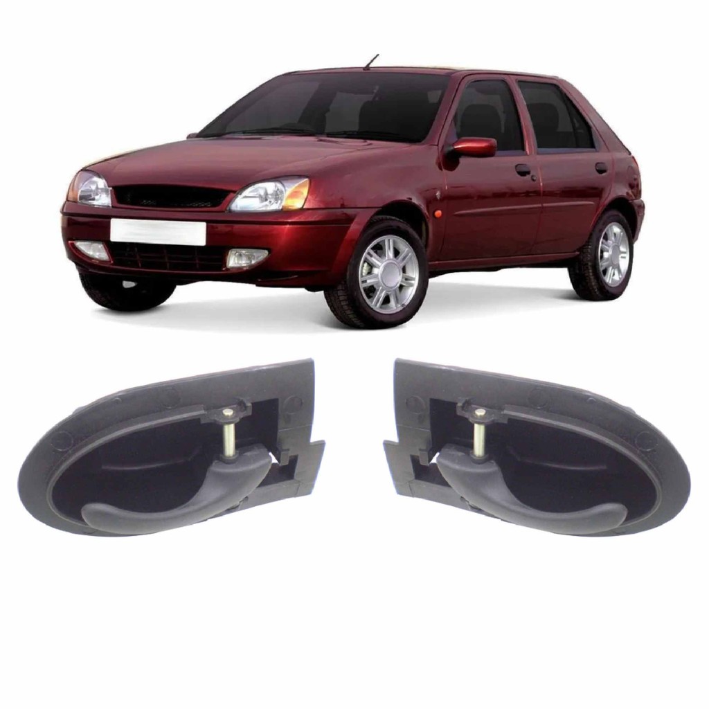 Par Macaneta Interna Porta Courier Fiesta 1996 A 2013 em Oferta na Shopee