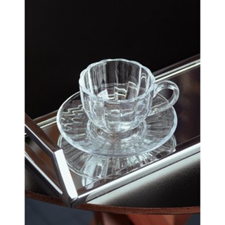 6 Xícaras de Café Wolff Pétala de Vidro com Pires 100ml em Oferta na Shopee