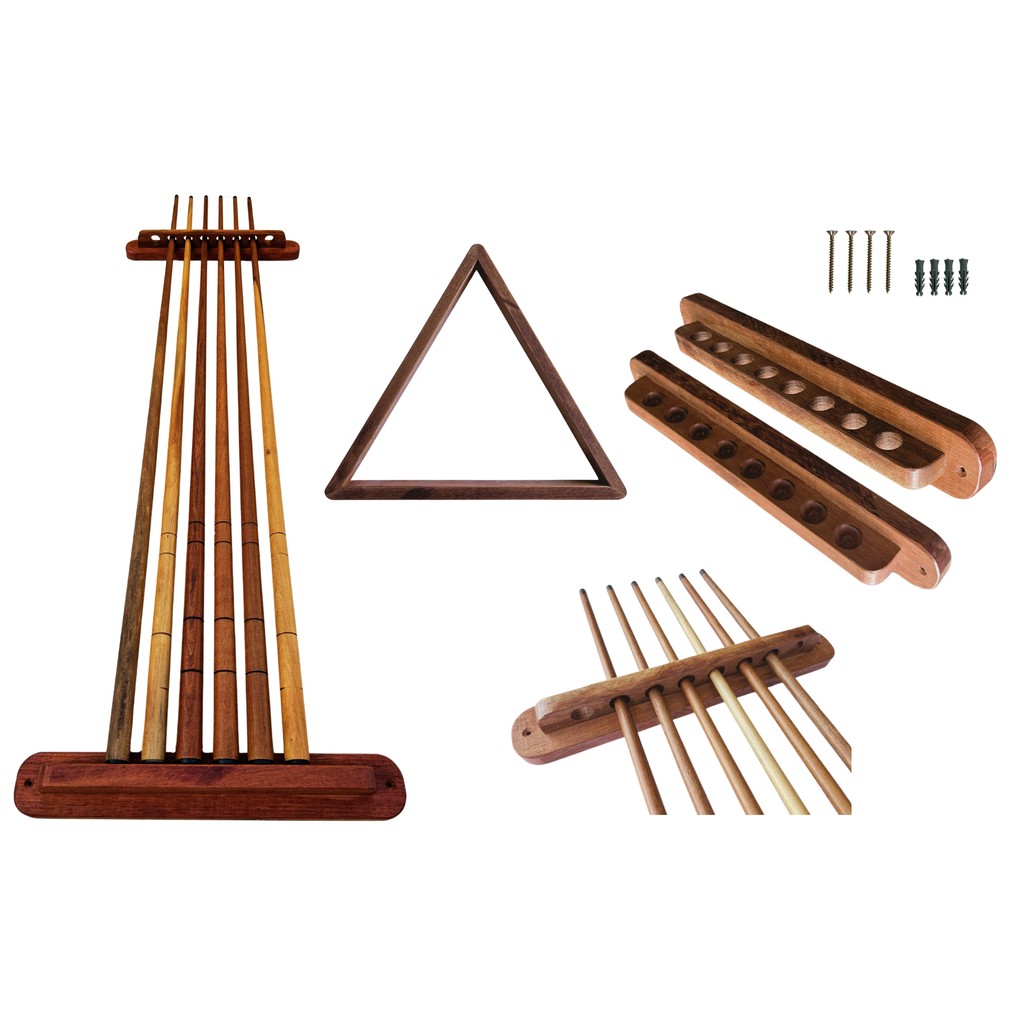 Taqueira Suporte Para 8 Tacos De Sinuca Bilhar + Triangulo