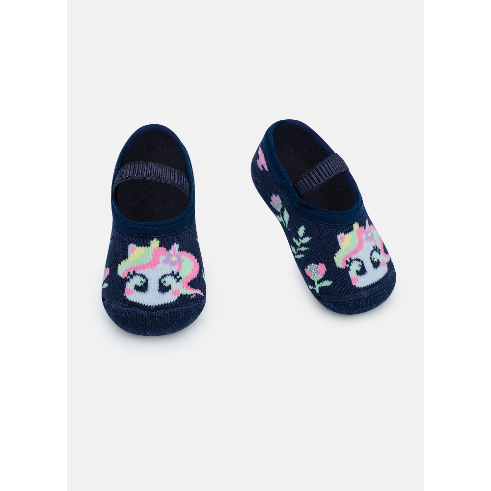 Meia Sapatilha Antiderrapante Bebê Menina Unicórnio Encantado - Puket em Oferta na Shopee