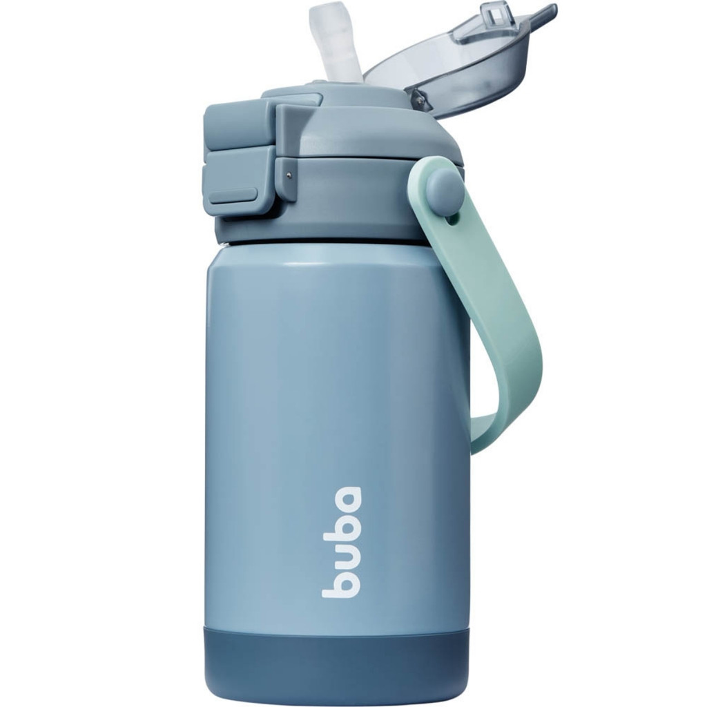 Garrafa Térmica Inox Parede Dupla Bico Ou Canudo 360ml Buba em Oferta na Shopee
