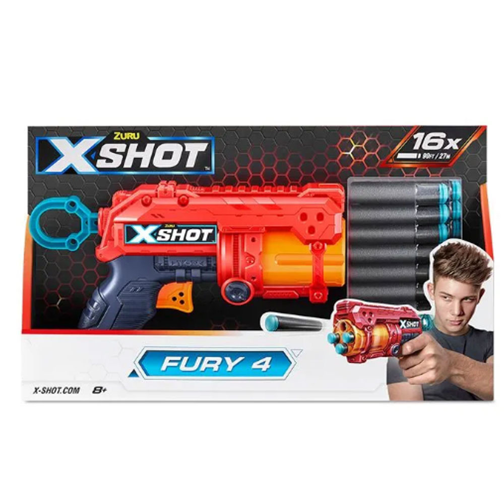 Lançador de Dardos XShot Red Fury 4 Candide