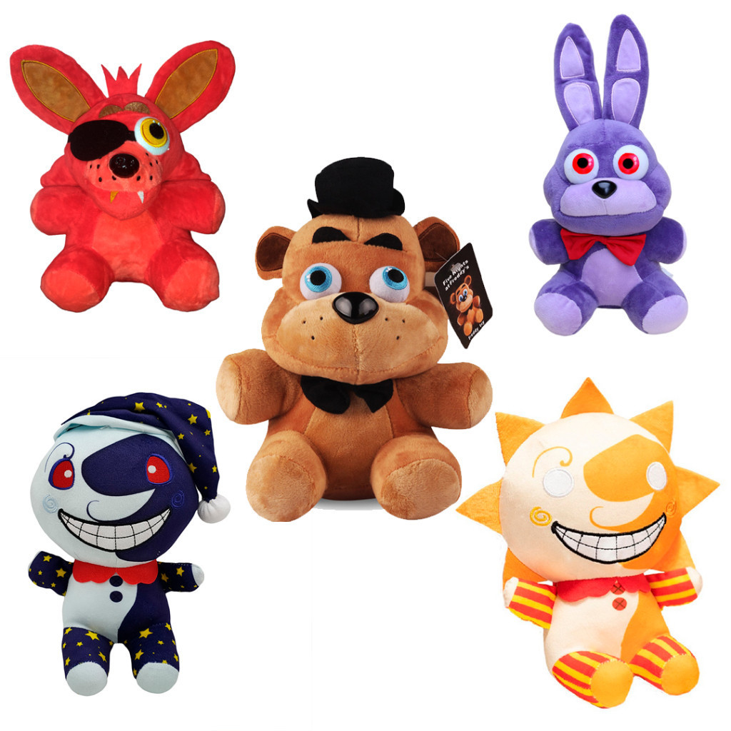 Pelúcia Five Nights At Freddy Fnaf Jogo Original Fnaf 5 noites com Freddy Mangle Red Bonnie